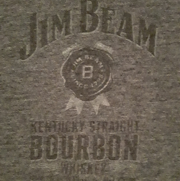 LevelWear/Jim Beam Kentucky Straight Bourbon Whiskey Womens (Med) Vneck Teeshirt - Picture 9 of 10